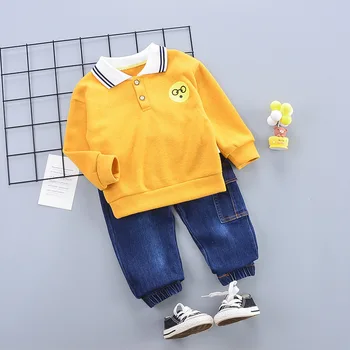 

Children Cartoon Baby Boys Cotton Out Clothes Spring Autumn Print T Shirt Pants 2Pcs/sets Infant Kids Fashion Toddler Tracksuits