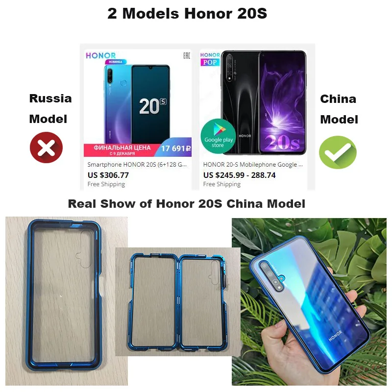 Магнитный металлический двухсторонний стеклянный чехол для телефона huawei Honor mate 30 20 10 Lite P30 P20 Pro 8X 9X Y9 Prime P Smart Z