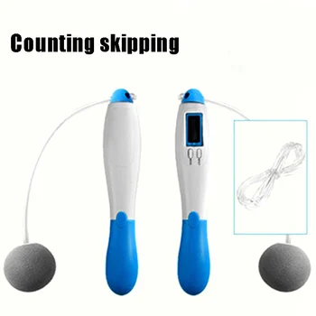 

Hot Electronic Wireless Rope Skipping Digital Calorie Counter Jump Ropes Fitness Sport Skipping Ropes Workout Skipping Ropes DO2