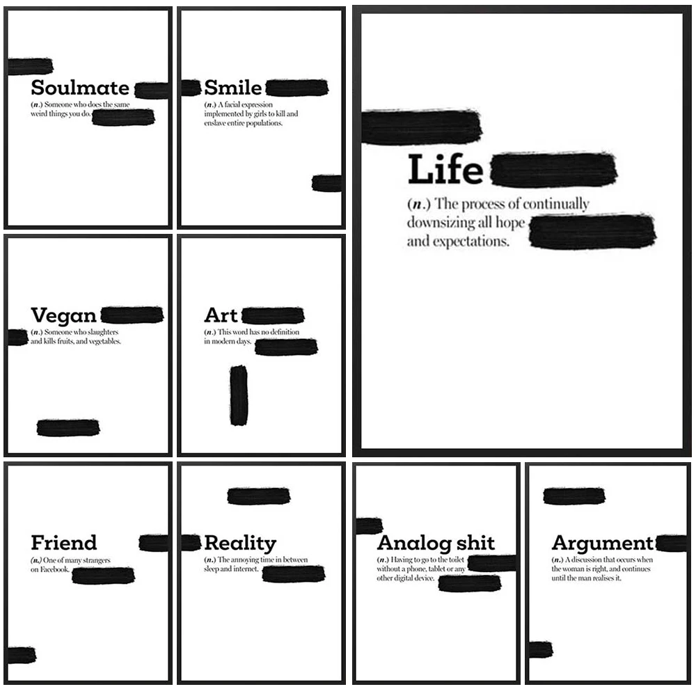 

Quotes Life Lnspirational Letter Office Wall Pictures For Living Room Home Decor Nordic Poster Wall Art Canvas Painting Unframed