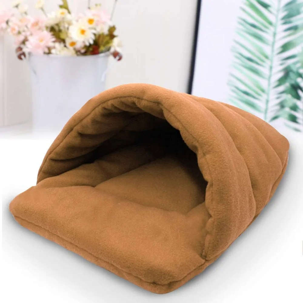 Soft Sofa Warm Cat Bed Cave House Slippers Beds Dog Kitten Mat Nest Kennel Sleeping Bag