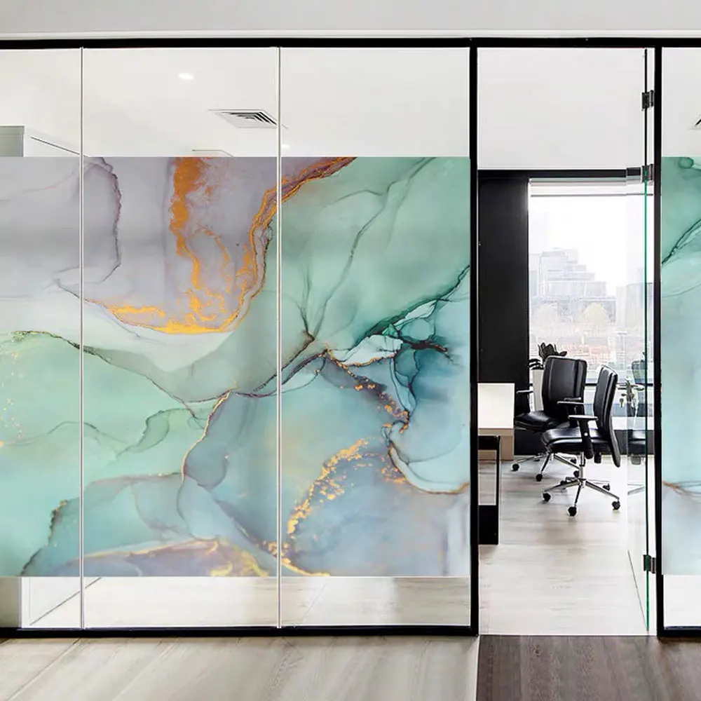 

Custom Size Window Film Privacy Stickers For Glass Art Colored Static Glue Free Stained Bedroom Frosted opaque Decorative Film