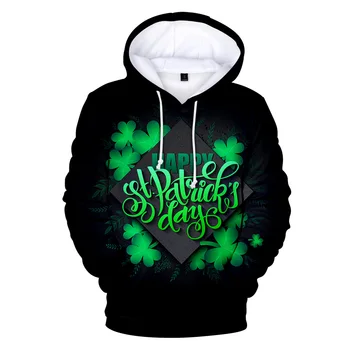 

St.Patrick.sDay Green Hat Irish Festival hoodies sweatshirts in boys/girls long sleeve autumn warm streetwear children's clothes