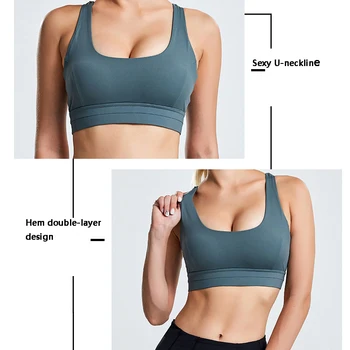 

Women Bandage Cross Sports Bras Summer Gym Tops Sport Vest Bra Running Yoga Tank Underwear Short Bra Sportswear