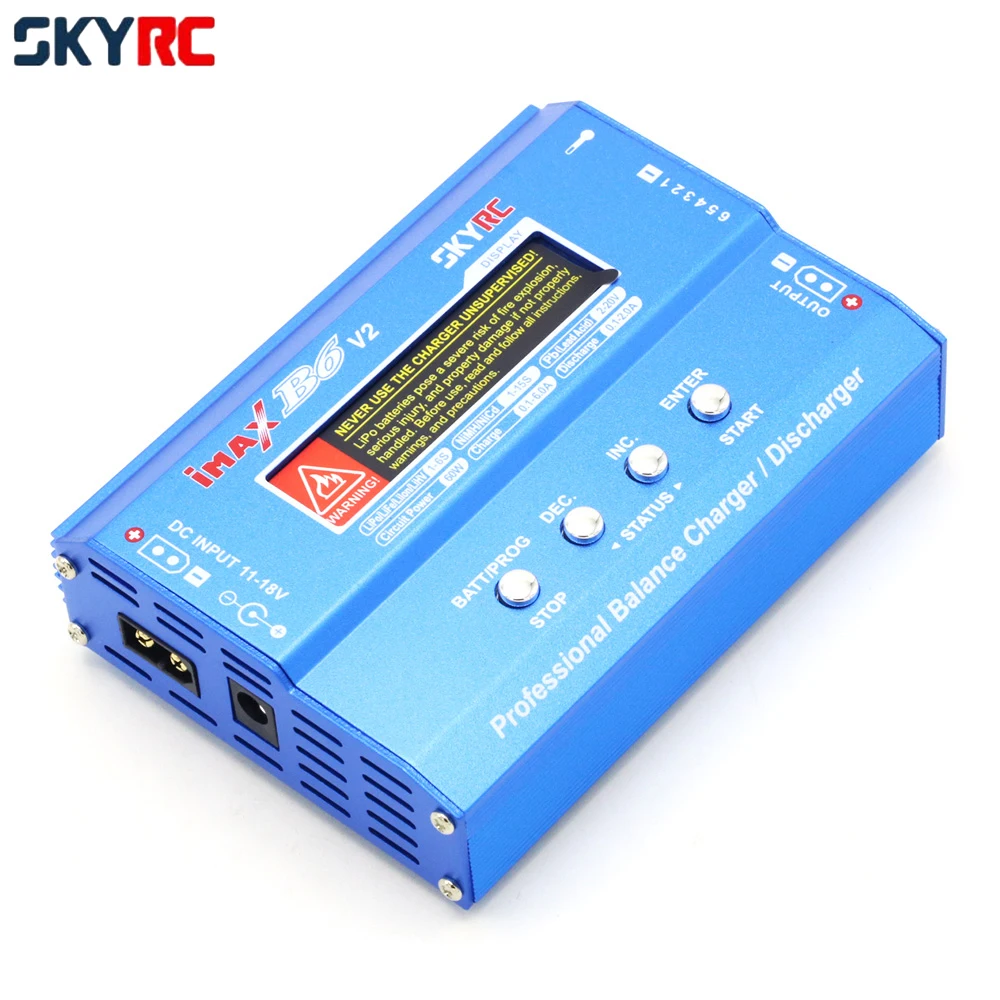 Digital Lipo NiMh Battery Balance Charger SKYRC IMAX B6 V2 With AC POWER 12v 5A Adapter for RC Helicopter Toys