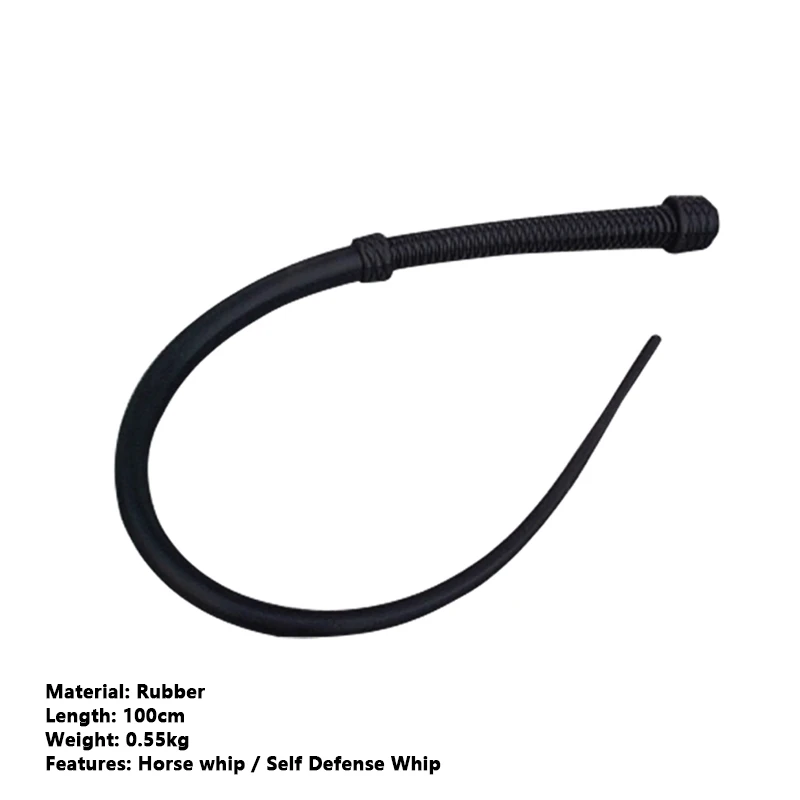 Self Defense Rubber Whip Handmade Whip Hard Whip Riding Whip Horse