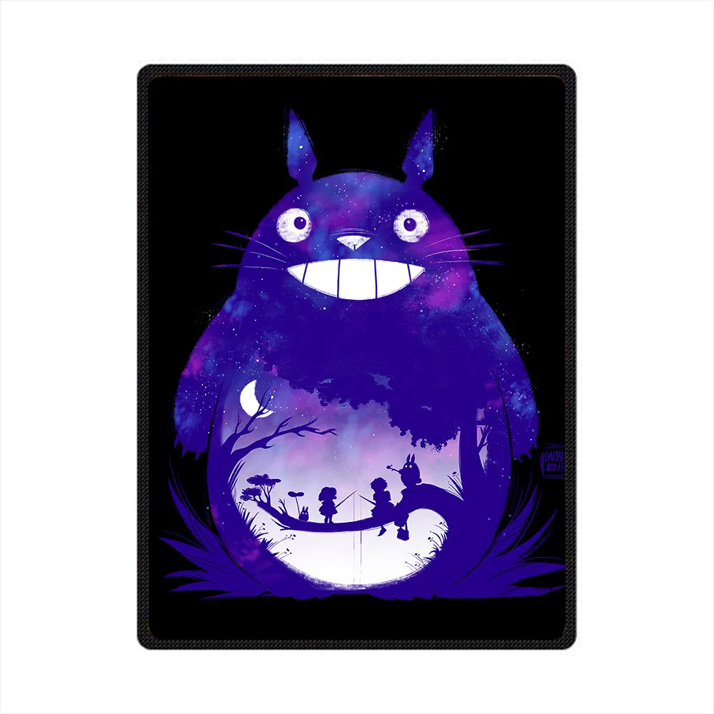 3D цифровое Флисовое одеяло My neighter Totoro популярное однослойное покрывало с
