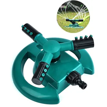 

360 Degree Auto Rotating Garden Sprinklers Automatic Watering Grass Lawn Water Sprinkler 3 Arms Nozzles Garden Irrigation Tools