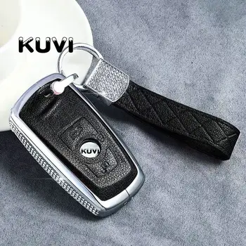 

Luxury Diamond Alloy Leather Car Key Case Cover For BMW E30 E34 E36 E39 E46 F10 F11 F31 G30 M1 M2 X1 F48 X3 X4 X5 Fob Shell Case