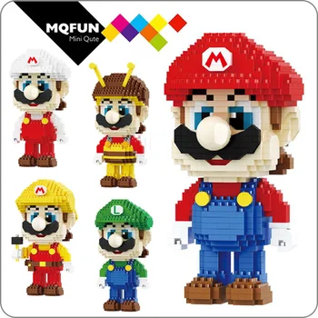 

Balody Magic Blocks Anime cartoon game mario brother Mini Blocks Micro DIY Building educational Toys Action Figures Kids Gifts