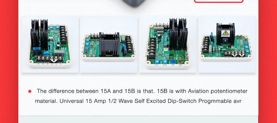 GAVR-15B avr Генератор Регулятор напряжения трехфазный Универсальный бесщеточный регулятор напряжения s/стабилизаторы