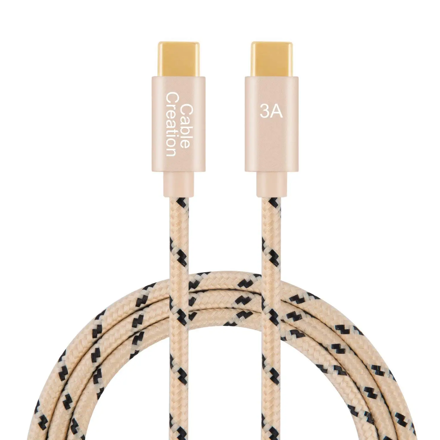 USB C к USB C кабель(3A), короткий USB 2,0 type C к C кабель с хлопковой оплеткой быстрая зарядка, совместимый для MacBook(Pro