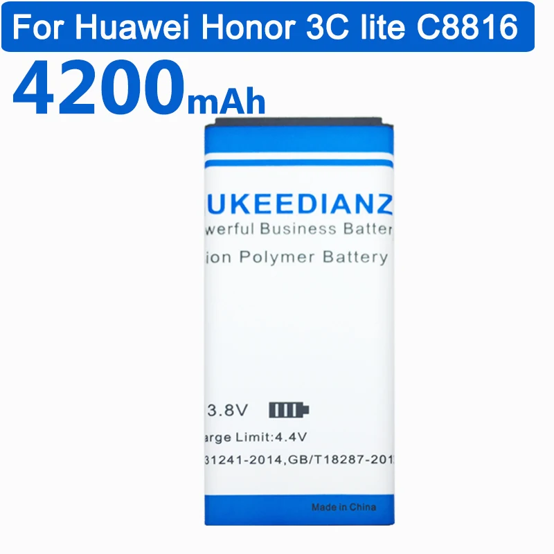 GUKEEDIANZI HB474284RBC запасная батарея для сотового телефона 4200mAh для huawei Honor 3C Lite C8816 C8816D C8817 Ascend G521 G615 G620