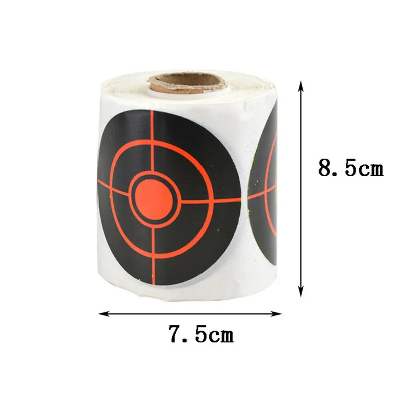 250 шт./рулон для стрельбы из лука Splatter Targets клейкая бумага наклейка 7 5 см мишени