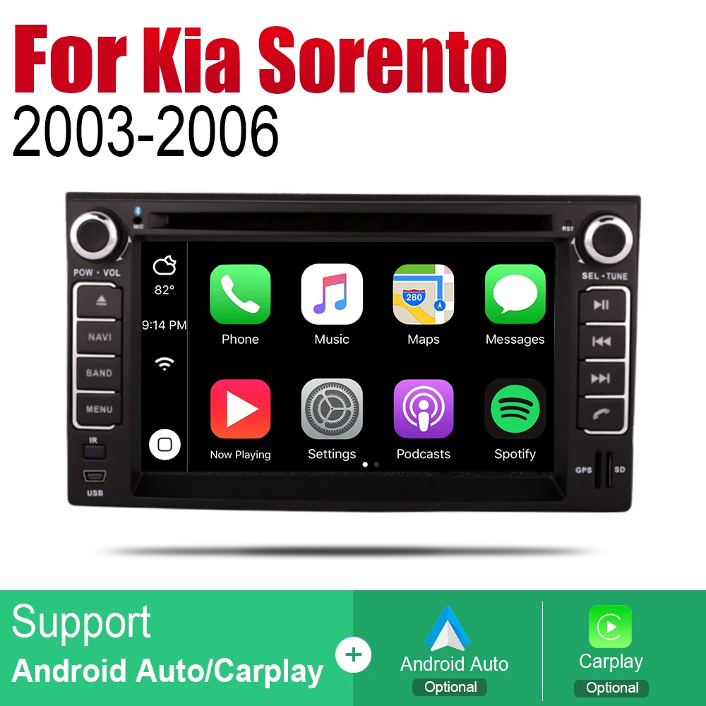 ZaiXi Android 2 Din автомобильное радио, DVD для Kia Sorento Naza Sorento 2003~ 2006 Автомобильный мультимедийный плеер gps навигационная система Радио