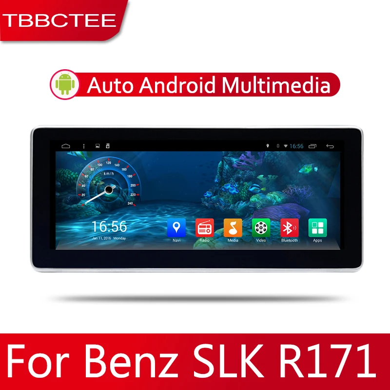 Perfect Android 2 Din Car radio Multimedia Video Player auto Stereo GPS MAP For Mercedes Benz SLK Class R171 W171 2010~2018 Media Navi 2