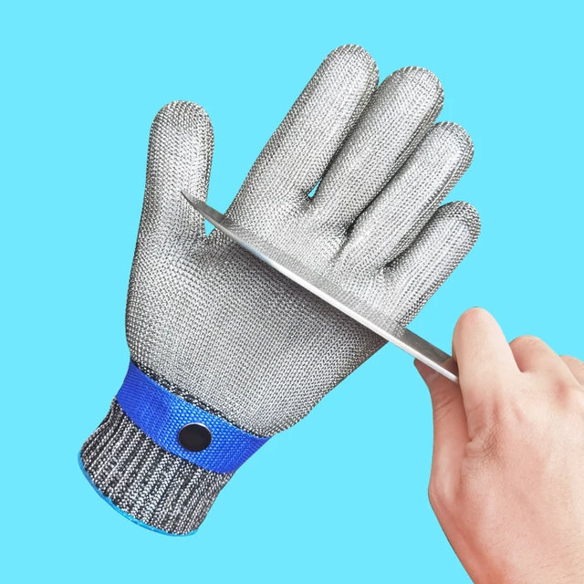 Cut Resistant Stainless Steel Gloves Working Safety Gloves Metal