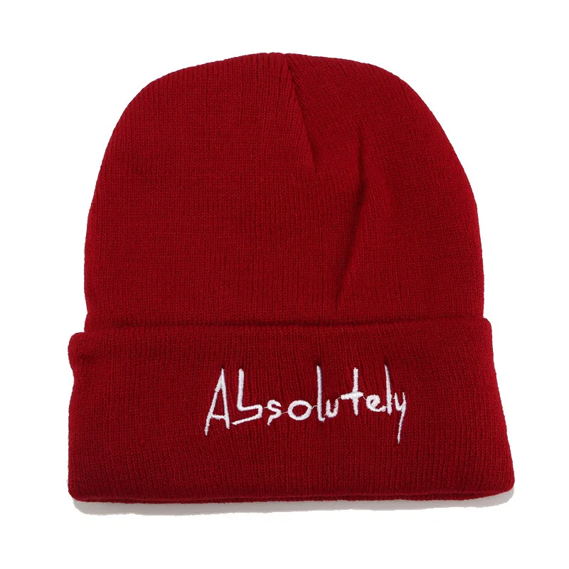 Women Autumn Winter Hats Letter Multipurpose Scarf Beanies Cap New Fashion Unisex Skullies Men Beanies - Цвет: red