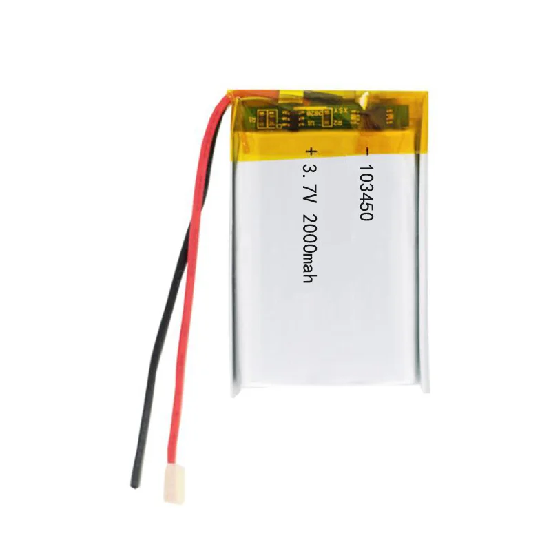 3,7 V 2000mAh 103450 Lipo литий-полимерная аккумуляторная батарея для gps-навигатора Bluetooth динамик гарнитура электронная книга камера