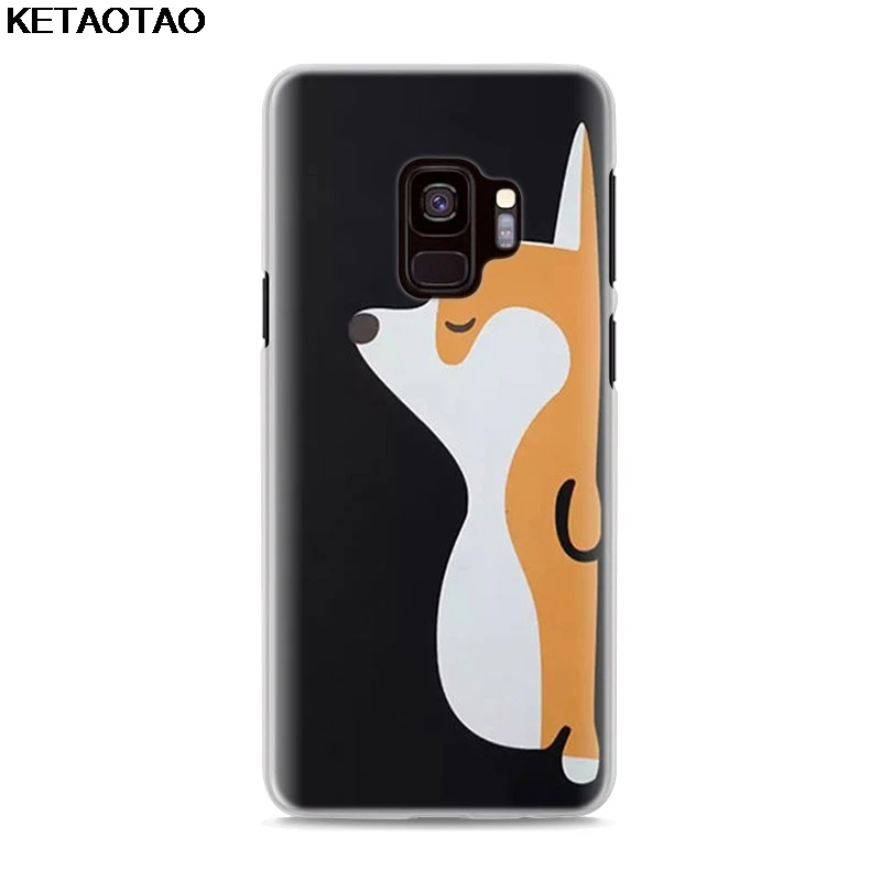 Sky blue KETAOTAO каваи Шиба корги собака чехол для телефона s для iPhone 4S 5S 6S 7 8 Plus X XS XR 11 Pro Чехол кристально чистый мягкий TPU чехол s - Color: Sky blue