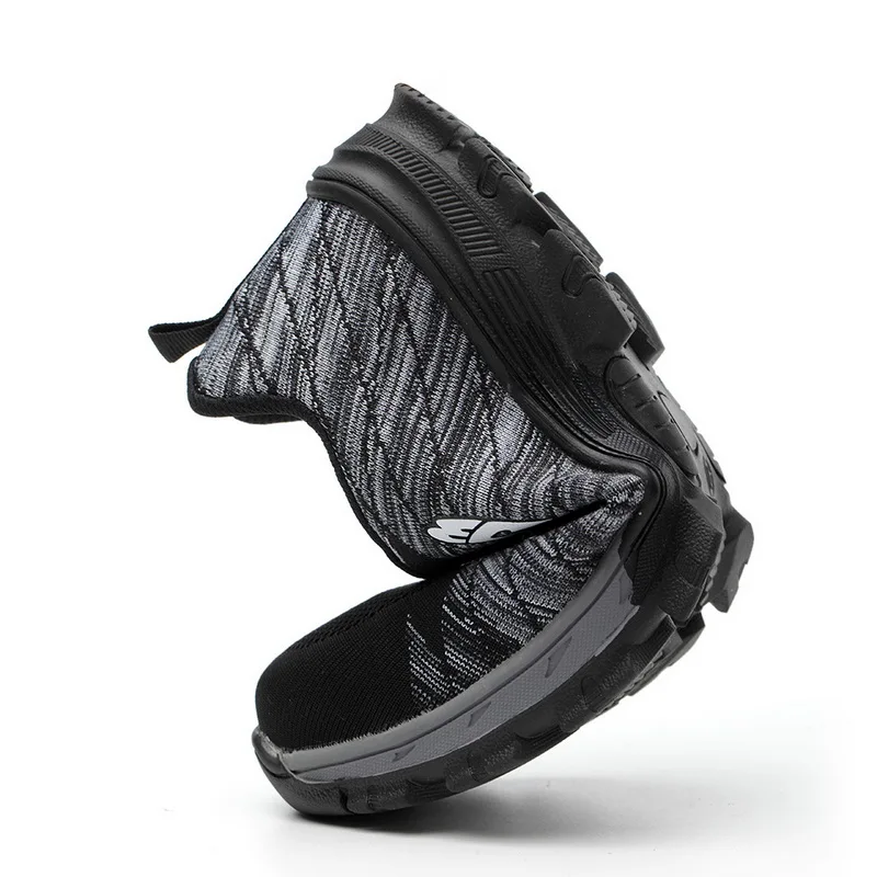Защитная Рабочая обувь, ботинки для мужчин, мужские защитные ботинки со стальным носком, Нескользящие строительные защитные рабочие кроссовки, размер 39-48