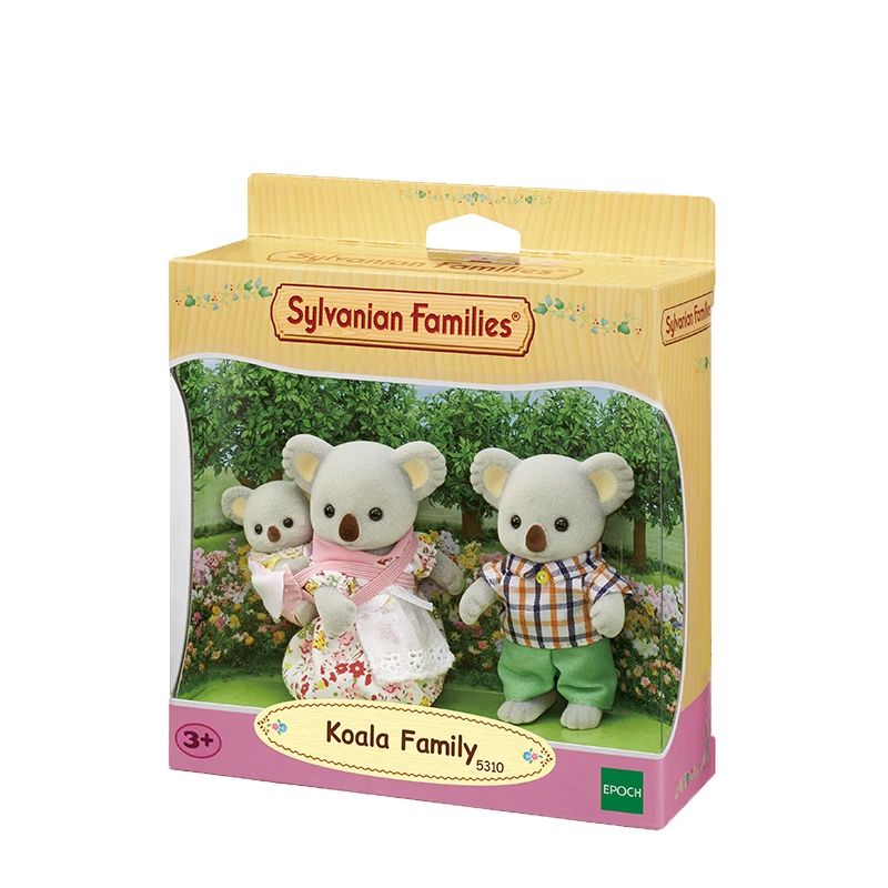 S01 Sylvanian Families кукольный домик пушистые фигурки Koala family 3 шт. игрушки для животных куклы подарок для девочки 5310