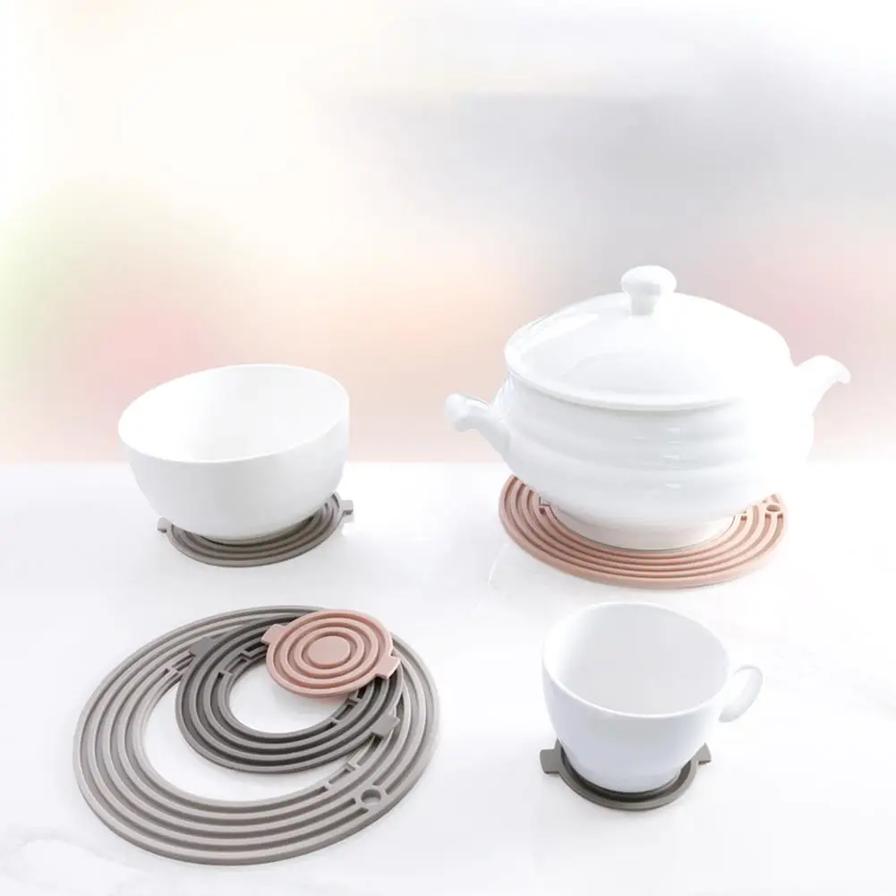 3 шт./компл. термостойкий силиконовый горшок подстаканник Dirink подставки пластины коврик изоляционный стол салфетки Кухня аксессуары