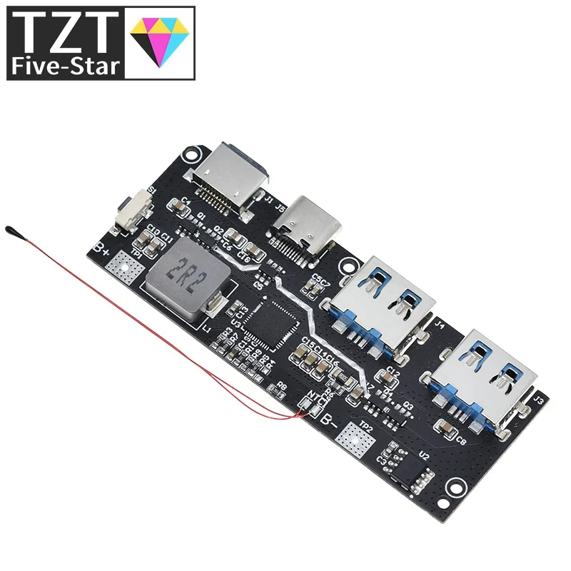 LED  USB 18650  , µ  ȸ ȣ, ũ/C Ÿ USB  Ŀ ũ, QC4.0, QC3.0, 5V, 4.5A, 22.5W