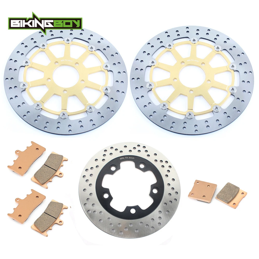 

BIKINGBOY For SUZUKI GSXR GSX-R 750 1996 1997 1998 1999 TL 1000 R 1998-2003 98-03 Front Rear Brake Discs Disks Rotors Pads