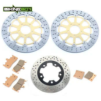 

BIKINGBOY Front Rear Brake Discs Disks Rotors Pads For Suzuki TL 1000 R 1998 1999 2000 2001 2002 2003 GSXR 750 1996 1997 1998 99