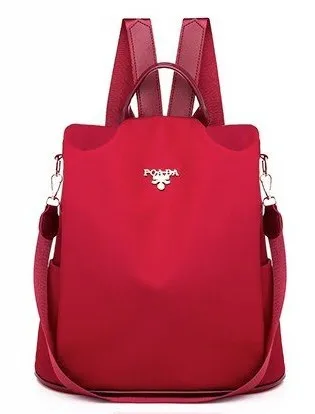 Модные высококачественные водонепроницаемые женские рюкзаки из Оксфорда с защитой от краж, известный бренд, Большой Вместительный женский рюкзак - Цвет: Red