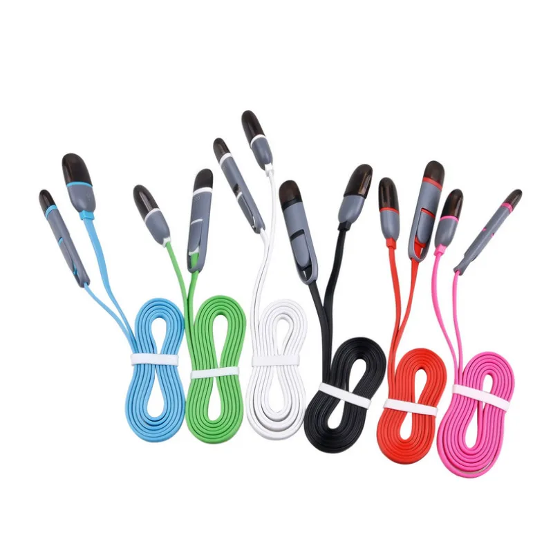 2 в 1 USB-кабель для iPhone x 8 8plus 6 6s Samsung HTC Huawei Xiaomi | Мобильные телефоны и аксессуары