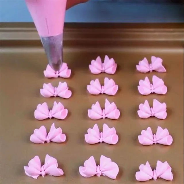 1 db Levelek Fúvókák Rozsdamentes Acél Jegesedés Csövek Tippek Tészta Fondant Sütemény Sütőedényekhez - Image 5