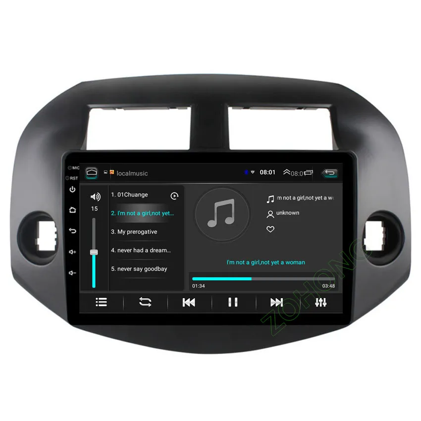 Автомобильный мультимедийный плеер 10 2 дюйма 4 + 64 ГБ DSP Android для Toyota RAV4 Rav Авторадио