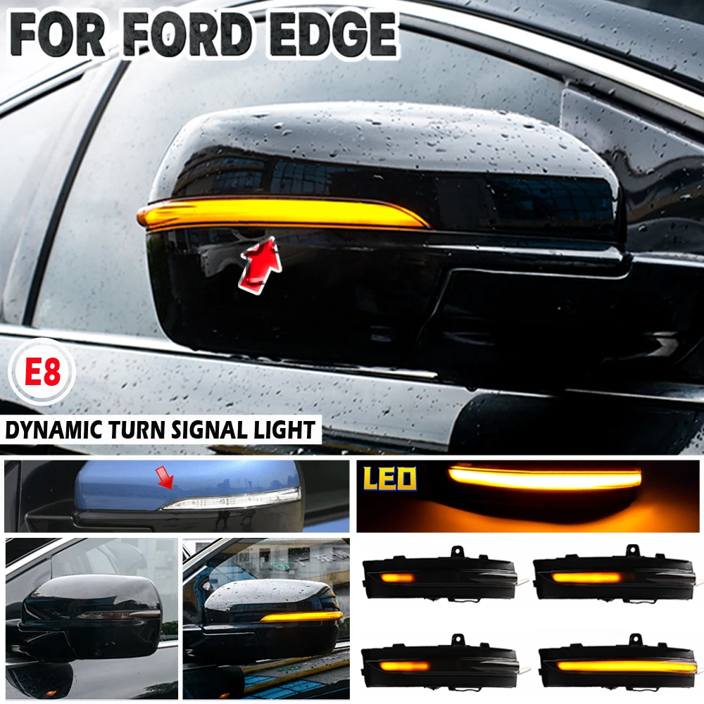 YORGAC Clignotants Auto Pour Ford Pour Edge 2015 2016 2017 2018