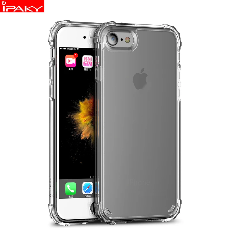 silhouet Dempsey Postbode for iPhone 8 7 Case IPAKY for iPhone 6 6s Plus PC Back TPU Bumper Hybrid  Transparent Shockproof Airbag Case for iPhone 8 7 Plus|Phone Case & Covers|  - AliExpress