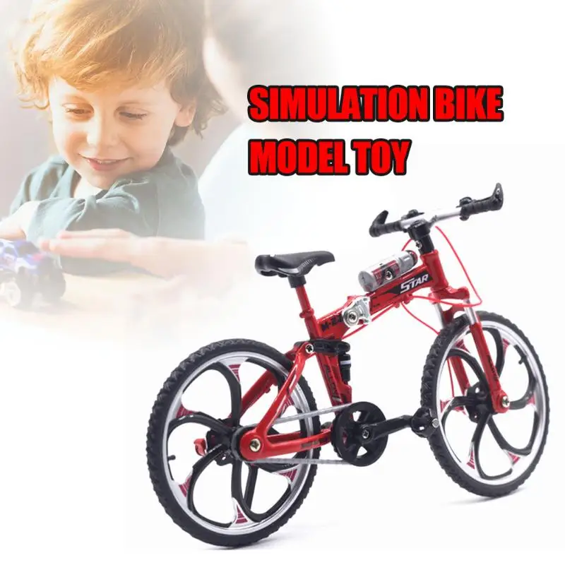 Мини-Пальчиковые игрушечные велосипеды BMX горный велосипед BMX Фикси велосипед Скутер для пальца игрушка креативный игровой костюм Детский Взрослый красный желтый синий