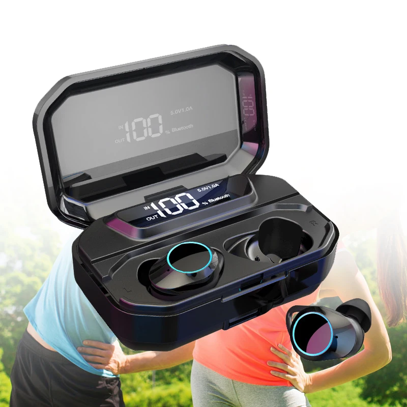 Новые наушники-вкладыши TWS с V5.0 Bluetooth стерео наушники Беспроводной IPX7