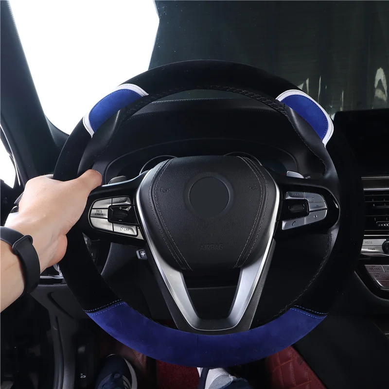 Универсальный чехол рулевого колеса автомобиля авто для VW Amarok Arteon Beetle Fusca Bora Caddy CC EOS Gol Jetta 4 6 Mk5 Mk6 Lupo Multivan
