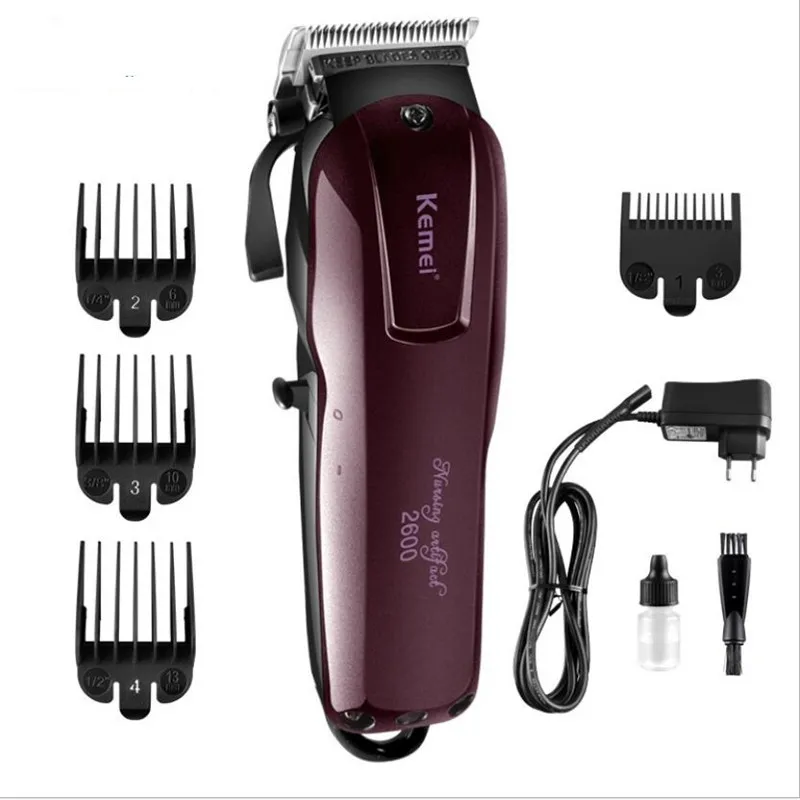 Профессиональная электрическая машинка для стрижки волос, беспроводная стрижка, перезаряжаемый триммер для парикмахерской, машинка для стрижки волос - Цвет: barber hair clipper