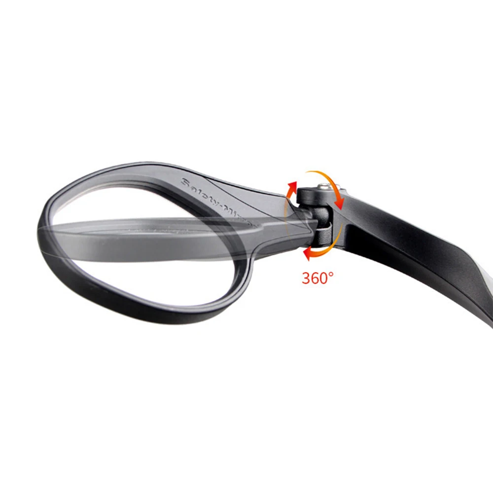 360 Degree Bicycle Mirror Handlebar Mount MTB Road Bike Rearview Safety Cycling Flexible Back Mirrors Folded Blind BC0431 (5)