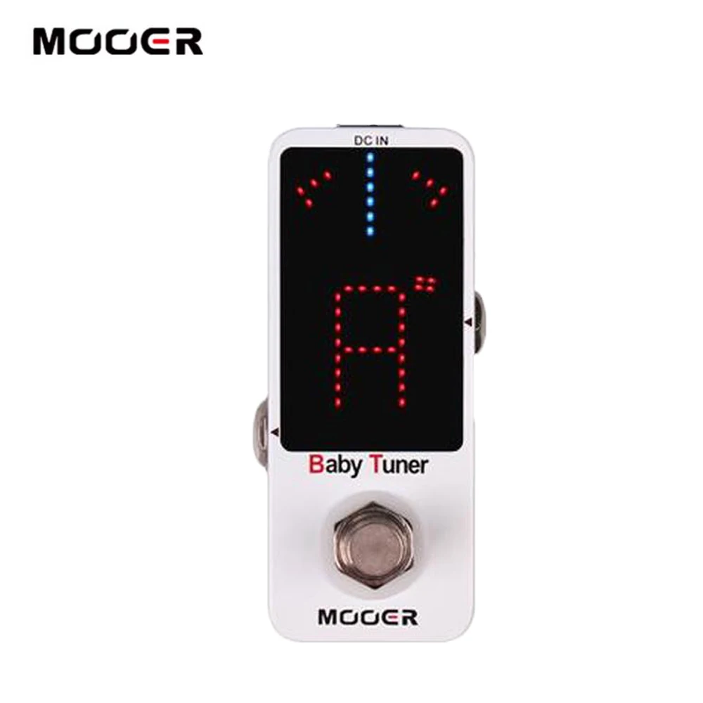Mooer Baby тюнер гитарная педаль высокоточная Настройка микропедали для большинства