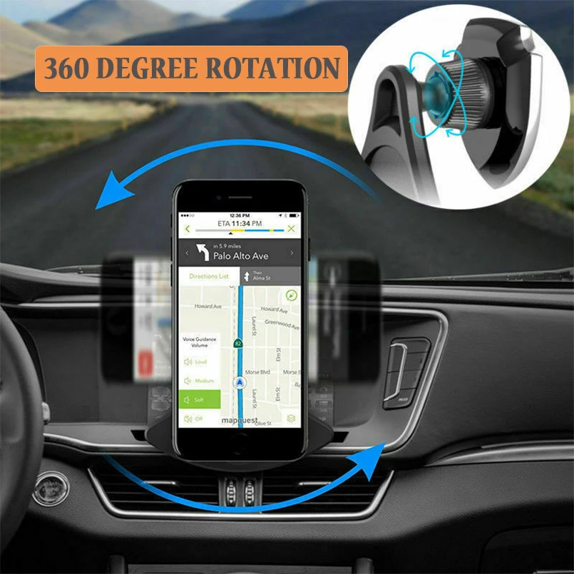 1X 360 ° поворотный, слот для CD дисков Автомобильный держатель Подставка магнитный для аксессуаров для мобильных телефонов