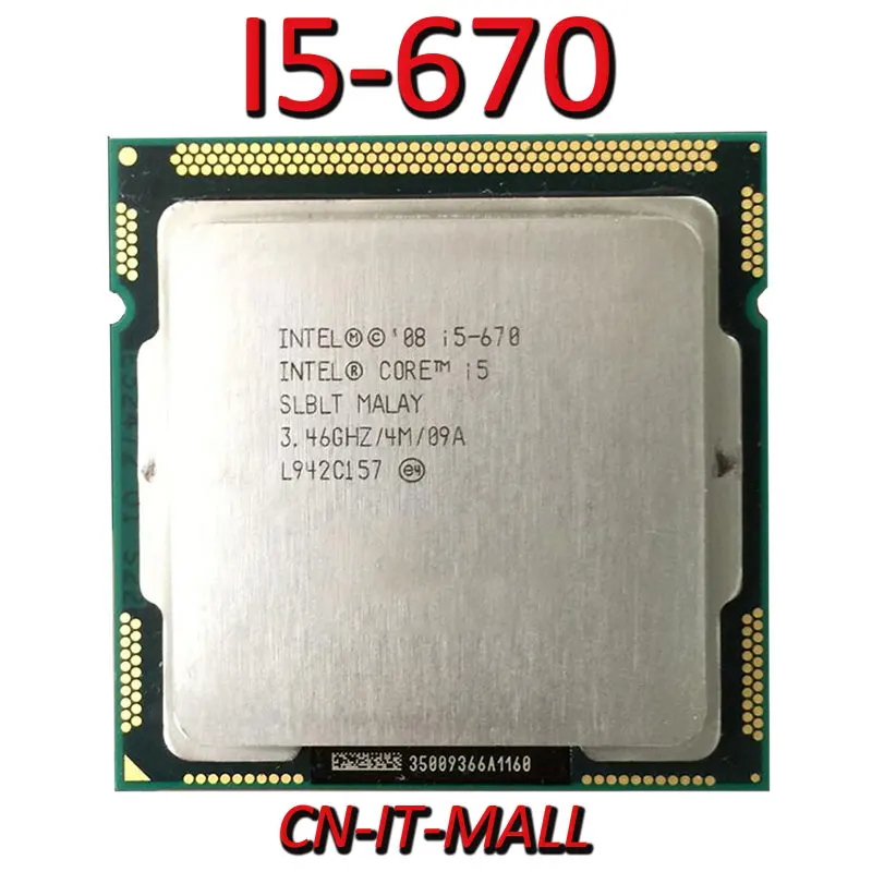 Процессор Intel Core I5-670 CPU 3 46G 4M 2 4 Thread LGA1156 | Компьютеры и офис