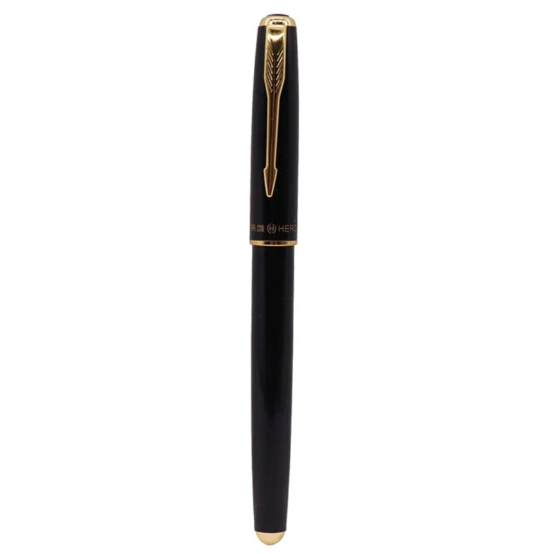 Лидирующий бренд перьевая ручка стандарт 0,5 мм наконечник черная ручка золотые аксессуары Канцелярские Принадлежности для студентов офисные ручки