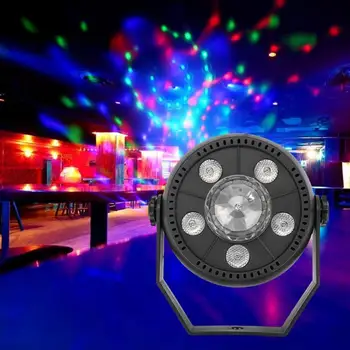 

5LED Colorful Rotating Stage Light Crystal Magic Ball KTV Bar DJ Par Lamp Party lights DJ light Atmosphere light RGB LED