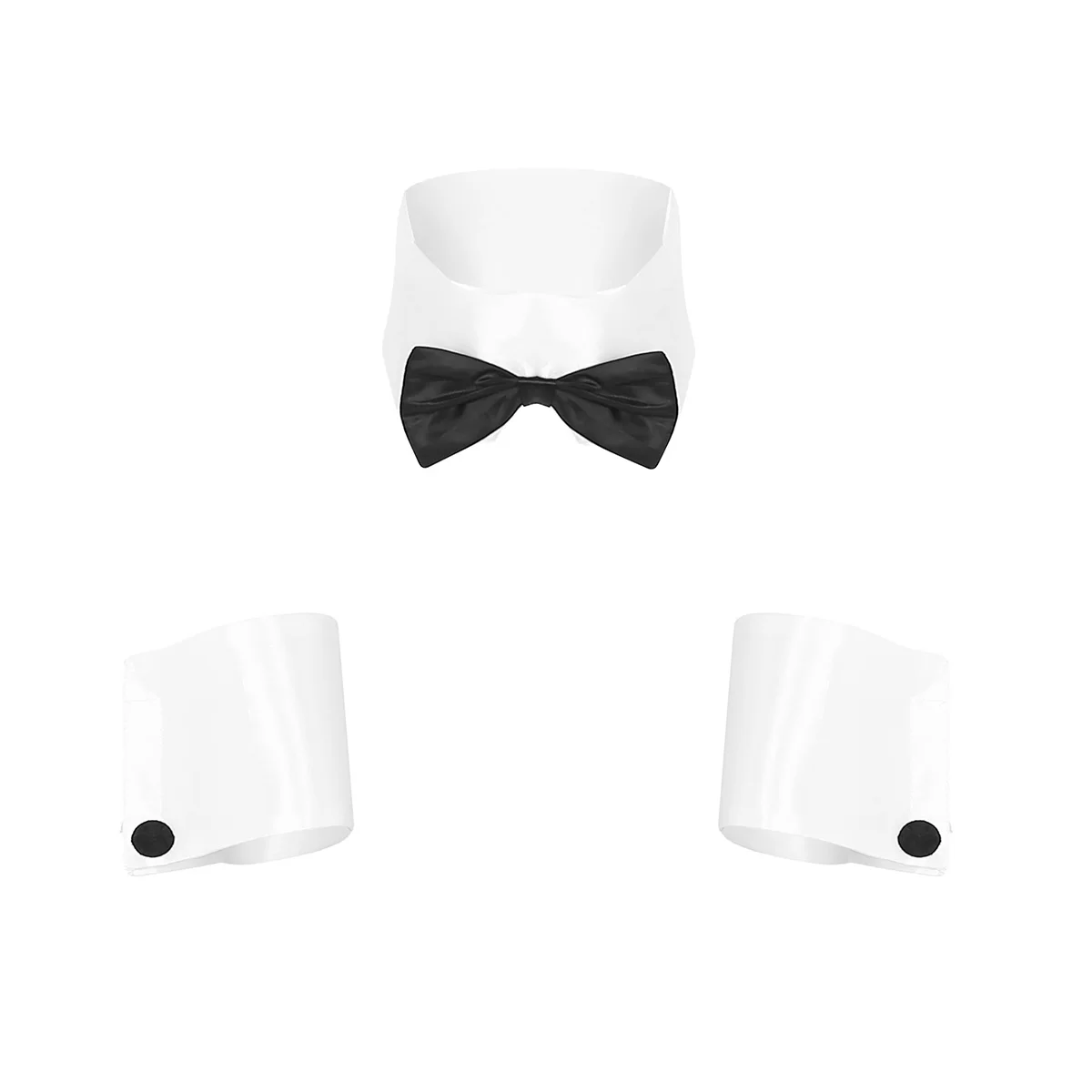 Men Costume Accessories Men Lingerie Set Cosplay Men Sexy Lingerie Set Waiter Stage Dancer Costumes Sexy Leather Crotchless Underwear Role Play Uniforms Nightclub Outfit