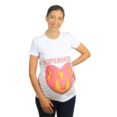 WelcomeBaby Mummy's Baby Maternity T-Shirt Super Mom White | Мать и ребенок