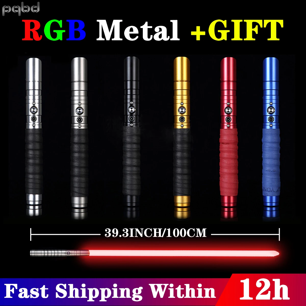 Led-Light Blaster Gift Heavy-Dueling Cosplay Metal-Handle Soundfons FOC Pqbd Ce Color-Change-Volume-Adjustment-Force