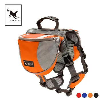 

TAILUP luxury Pet Outdoor Backpack Large Dog Adjustable Saddle Bag Harness Carrier For Traveling Hiking Camping
